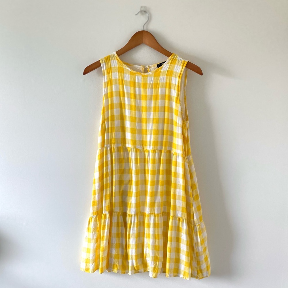 Gingham Yellow Sundress